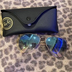 Blue gradient Ray Ban Aviators